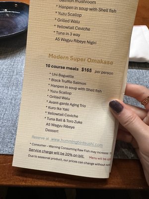 Menu photo 4 Hummingbird Sushi Seattle, WA Menu photo 4 Hummingbird Sushi Seattle, WA