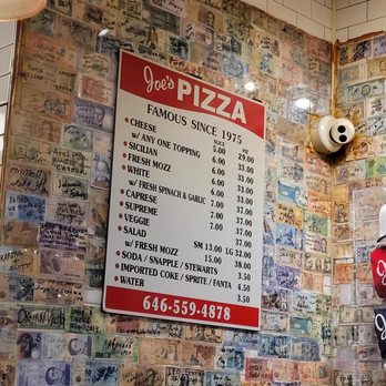 Joe's Pizza - Menu - Pizza Near Me - New York, New York Joe's Pizza - Menu - Pizza Near Me - New York, New York