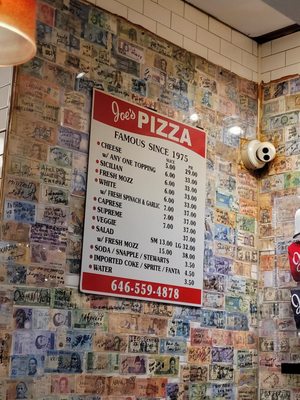 Menu photo 1 Joe's Pizza New York, NY Menu photo 1 Joe's Pizza New York, NY