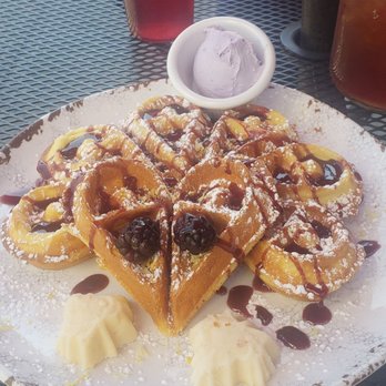 Red Maple - Amazing Velvet Lemon Waffle and modified chicken breast!! Sooo yummy!! Highly recommended!! - Cafes Near Me - Los Angeles, California Red Maple - Amazing Velvet Lemon Waffle and modified chicken breast!! Sooo yummy!! Highly recommended!! - Cafes Near Me - Los Angeles, California