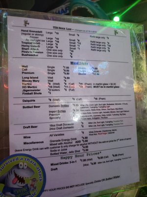 Menu photo 2 Tropical Isle New Orleans, LA Menu photo 2 Tropical Isle New Orleans, LA