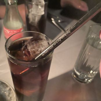 Maple & Ash - Reusable straw with a message - Steakhouses Near Me - Chicago, Illinois Maple & Ash - Reusable straw with a message - Steakhouses Near Me - Chicago, Illinois