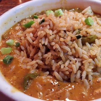 Riverwalck Saloon - Gumbo Yaya - Gumbo packed w pulled chicken, andouille, shrimp, crawfish, peppers & onions, w a scoop of dirty rice, w scallions - Barbeque Near Me - Parryville, Pennsylvania Riverwalck Saloon - Gumbo Yaya - Gumbo packed w pulled chicken, andouille, shrimp, crawfish, peppers & onions, w a scoop of dirty rice, w scallions - Barbeque Near Me - Parryville, Pennsylvania