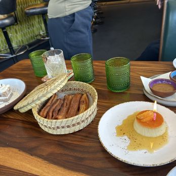 Encanto Restaurant - Dulce de Leche cake, churros with chocolate & caramel sauce and flan! - Mexican Near Me - Los Angeles, California Encanto Restaurant - Dulce de Leche cake, churros with chocolate & caramel sauce and flan! - Mexican Near Me - Los Angeles, California