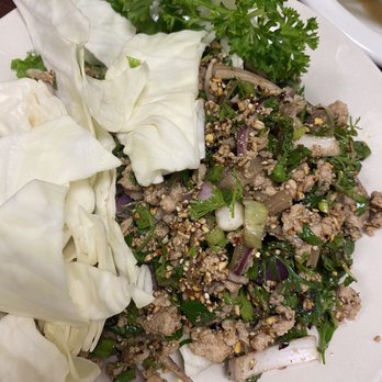 Aim Thai Restaurant - Pork larb - Thai Near Me - Houston, Texas