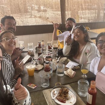 Breakfast Republic - Me and my coworkers with our drinks and food! - Breakfast & Brunch Near Me - Long Beach, California