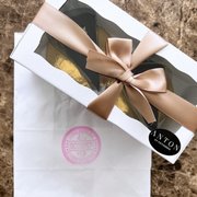 Photo of Anton SV Pâtisserie - San Francisco, CA, United States. DELIVERY. Unfortunately, no signature Anton SV Pâtisserie bag and the cake box is upright in the bag.