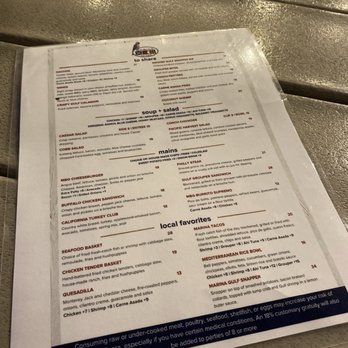 Marina Bar & Grill - Menu - Wine Bars Near Me - Miramar Beach, Florida Marina Bar & Grill - Menu - Wine Bars Near Me - Miramar Beach, Florida