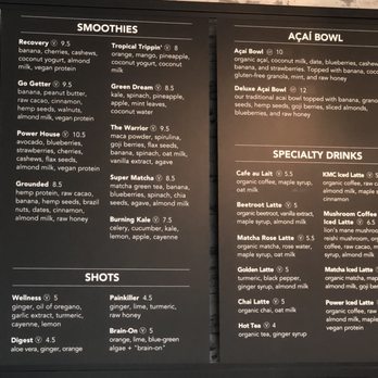 Kale Me Crazy - Menu - Part 1 of 2. - Juice Bars & Smoothies Near Me - Atlanta, Georgia