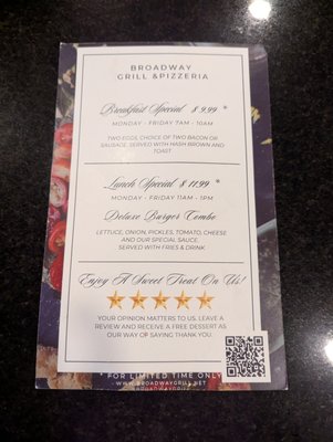 Menu photo 5 Broadway Grill & Pizzeria Everett, WA