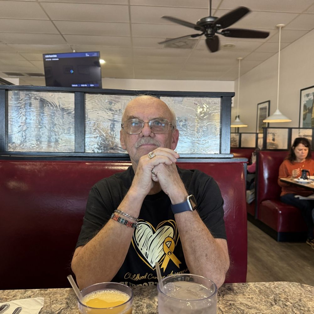 Scrambles Cafe - My Husband getting ready to enjoy breakfast - Breakfast & Brunch Near Me - Ocala, Florida Scrambles Cafe - My Husband getting ready to enjoy breakfast - Breakfast & Brunch Near Me - Ocala, Florida