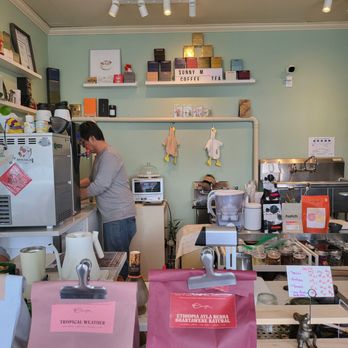 Sunny M Specialty Coffee & Tea - a man working in a coffee shop - Coffee & Tea Near Me - Richmond, British Columbia Sunny M Specialty Coffee & Tea - a man working in a coffee shop - Coffee & Tea Near Me - Richmond, British Columbia