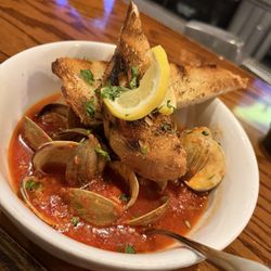 Mia Via - Spicy clams with sausage. Very, very good.