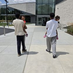 Columbus Metropolitan Library - Reynoldsburg - My grandchildren, checking out the library for the first time.
