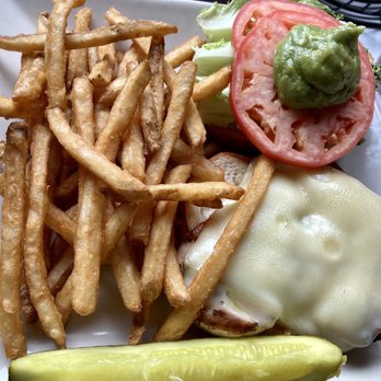 Molly's Restaurant & Bar - Avocado grilled chicken sandwich (requested and served without bacon). - American Near Me - Hanover, New Hampshire