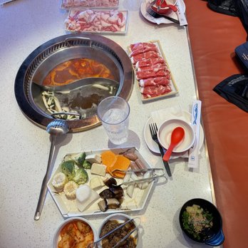Hot Pot Hero - We tried two vegan (mushroom, tomato) soup bases and both were delicious. The vegetable options included with the AYCE were diverse. - Hot Pot Near Me - Gaithersburg, Maryland Hot Pot Hero - We tried two vegan (mushroom, tomato) soup bases and both were delicious. The vegetable options included with the AYCE were diverse. - Hot Pot Near Me - Gaithersburg, Maryland