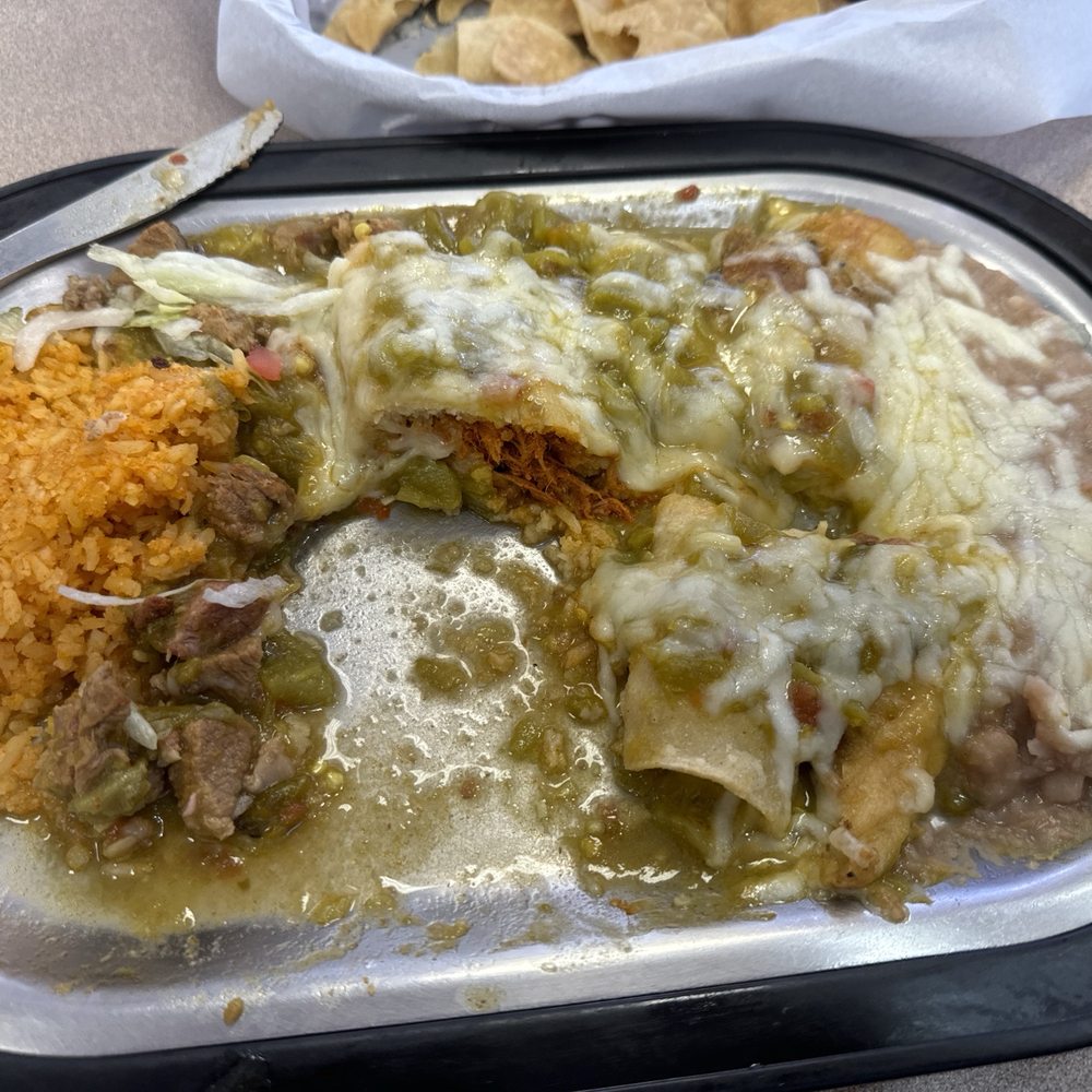 Si Senor - Not a fancy Mexican restaurant but truly Delicious. carne asado, tamale, enchilada, and taco (eaten already). Rice, beans , green chile. - Mexican Near Me - Deming, New Mexico Si Senor - Not a fancy Mexican restaurant but truly Delicious. carne asado, tamale, enchilada, and taco (eaten already). Rice, beans , green chile. - Mexican Near Me - Deming, New Mexico