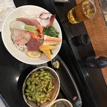 Taiko Sushi - Chirashi and garlic edamame both were delicious. Spicy Edamame Chirashi Sushi - Sushi Bars Near Me - Folsom, California Taiko Sushi - Chirashi and garlic edamame both were delicious. Spicy Edamame Chirashi Sushi - Sushi Bars Near Me - Folsom, California