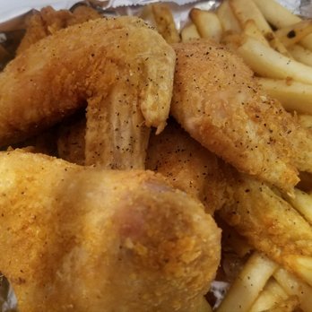 Capital Lounge - 4 wings and fries! Pure yumminess! - Lounges Near Me - Baltimore, Maryland
