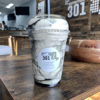 Nutrition 301 - French vanilla shake with a hint of strawberry and blueberry flavoring - Juice Bars & Smoothies Near Me - University Park, Maryland Nutrition 301 - French vanilla shake with a hint of strawberry and blueberry flavoring - Juice Bars & Smoothies Near Me - University Park, Maryland