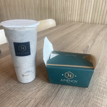 Junenov Tea - Black sesame smoothie - Bubble Tea Near Me - Pleasant Hill, California