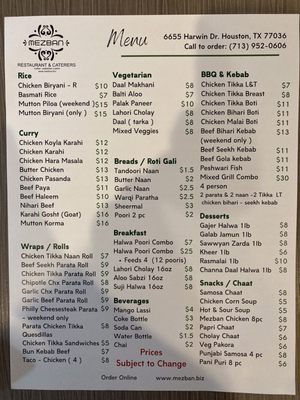 Menu photo 6 Mezban Houston, TX Menu photo 6 Mezban Houston, TX