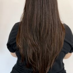 Let's Go Hair Salon - After. Back layers