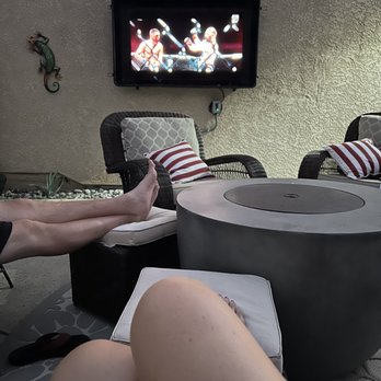 Installationpro - Watching our new TV on our patio! - Handyman Near Me - Irvine, California