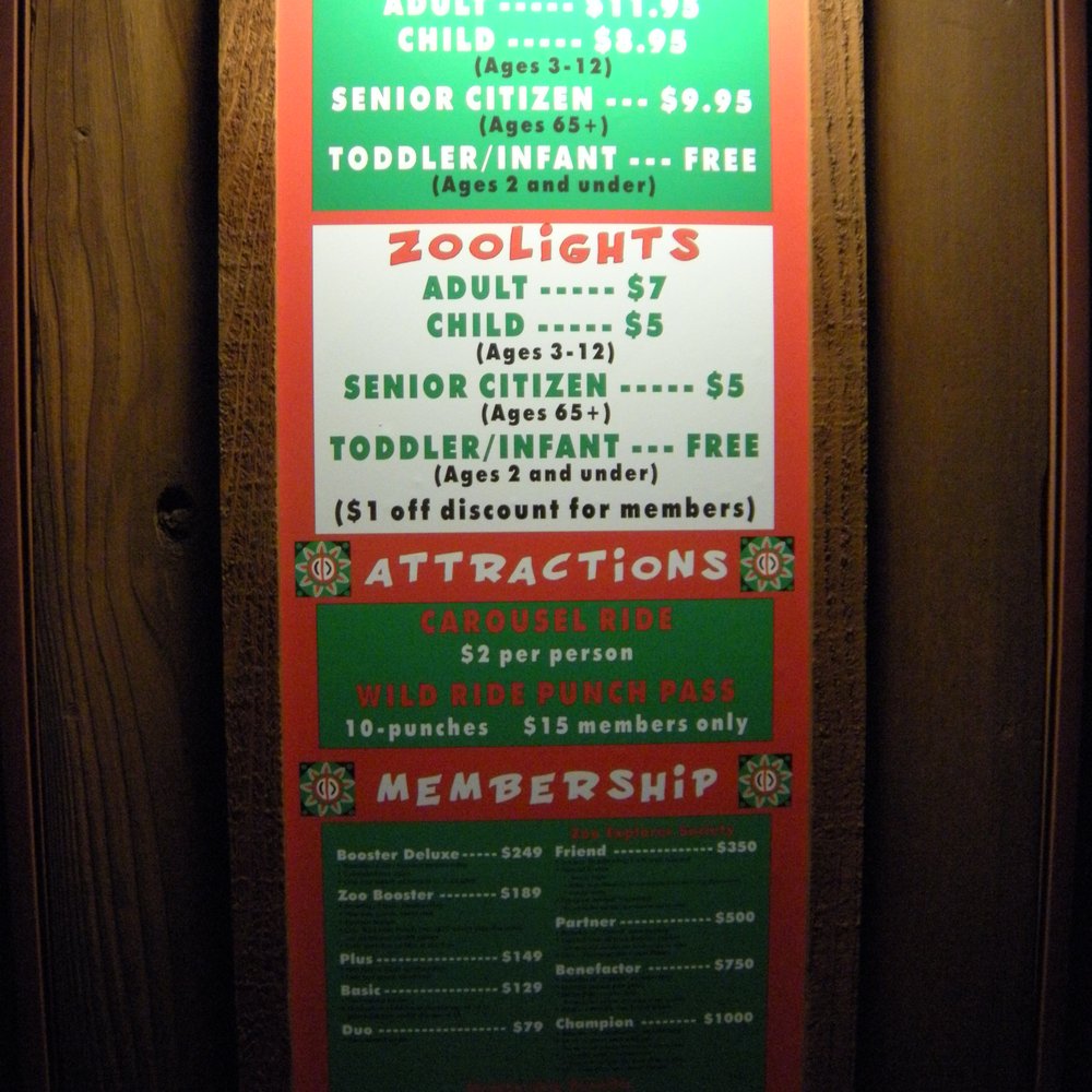 Dec 1-31, $7 adults & $5 children Dec 1-31, $7 adults & $5 children