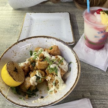 Skipper's Dockside - Calamari and a Miami Vice - Seafood Near Me - Key Largo, Florida Skipper's Dockside - Calamari and a Miami Vice - Seafood Near Me - Key Largo, Florida