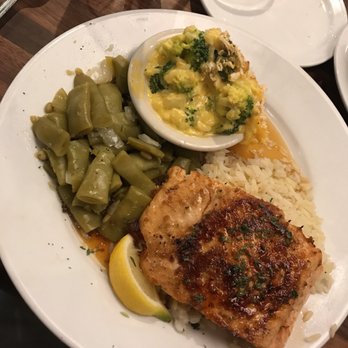 Cheddar's Scratch Kitchen - The food is outstanding. This is the bourbon Grilled Salmon - Comfort Food Near Me - Brooksville, Florida Cheddar's Scratch Kitchen - The food is outstanding. This is the bourbon Grilled Salmon - Comfort Food Near Me - Brooksville, Florida