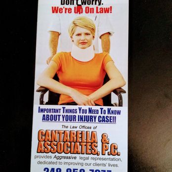 Cantarella & Associates PC - Call today and we can mail or send you this brochure to guide you on what to do next if you are injured in an accident. - Lawyers Near Me - Pontiac, Michigan Cantarella & Associates PC - Call today and we can mail or send you this brochure to guide you on what to do next if you are injured in an accident. - Lawyers Near Me - Pontiac, Michigan