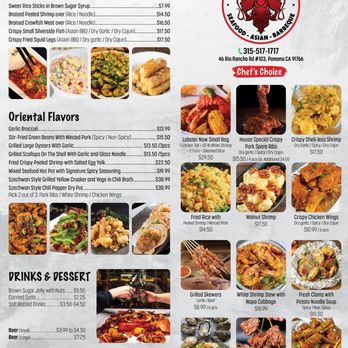 Lobster Now - the menu for the restaurant - Seafood Near Me - Pomona, California Lobster Now - the menu for the restaurant - Seafood Near Me - Pomona, California
