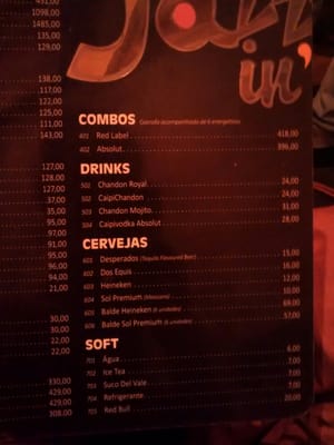 Menu photo 1 Jazz In' Champanheria Rio de Janeiro, RJ Menu photo 1 Jazz In' Champanheria Rio de Janeiro, RJ