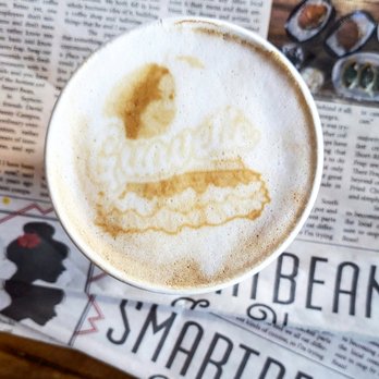 Smartbean Coffee House - There's just something so darn awesome about latte art. Specially, when it has your blog logo on it. Super cute! @Guavette - Breakfast & Brunch Near Me - Hialeah, Florida Smartbean Coffee House - There's just something so darn awesome about latte art. Specially, when it has your blog logo on it. Super cute! @Guavette - Breakfast & Brunch Near Me - Hialeah, Florida