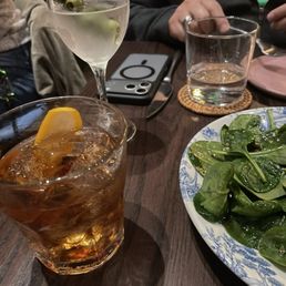Sautéed spinach with apple, golden raisins and pine nuts Drink #2 cocktail Sautéed spinach with apple, golden raisins and pine nuts Drink #2 cocktail