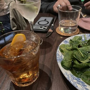 crudo nudo - Sautéed spinach with apple, golden raisins and pine nuts Drink #2 cocktail - Cocktail Bars Near Me - Norfolk, Virginia crudo nudo - Sautéed spinach with apple, golden raisins and pine nuts Drink #2 cocktail - Cocktail Bars Near Me - Norfolk, Virginia