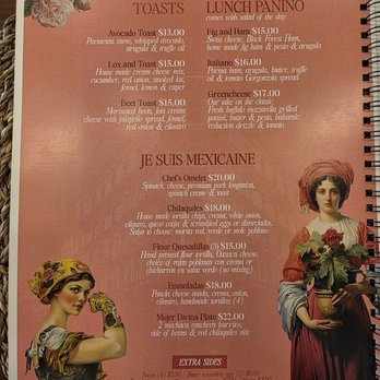 Mujer Divina - Menu - Mexican Near Me - Chula Vista, California