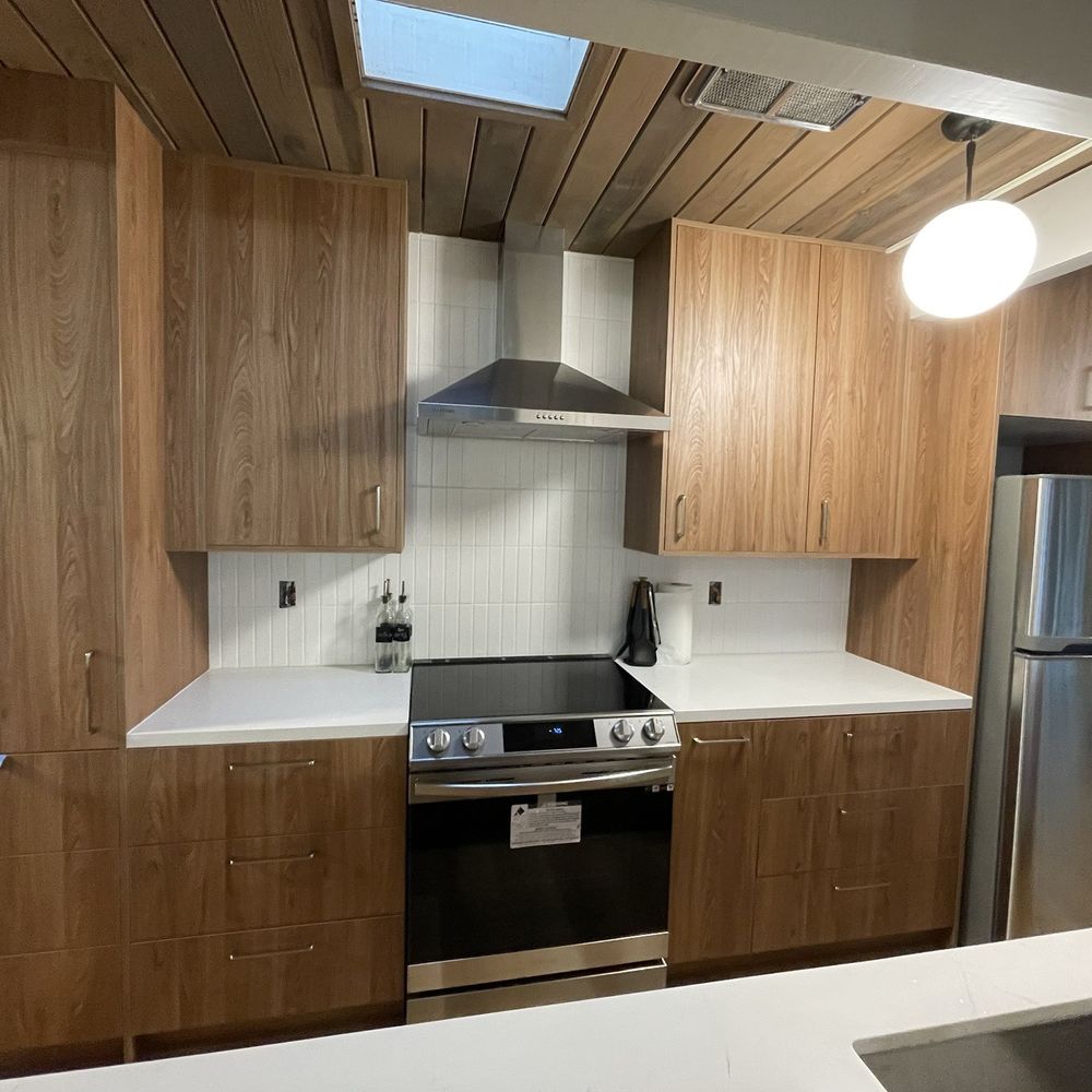 FMD Distributor - Brown cabinets, quartz counter top, tiles - Building Supplies Near Me - San Jose, California FMD Distributor - Brown cabinets, quartz counter top, tiles - Building Supplies Near Me - San Jose, California