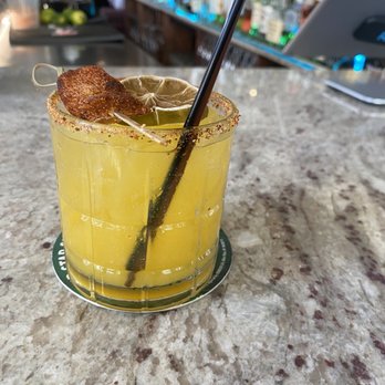 Pop's Cocina & Bar - Spicy mango margarita - Latin American Near Me - Woodhaven, New York Pop's Cocina & Bar - Spicy mango margarita - Latin American Near Me - Woodhaven, New York