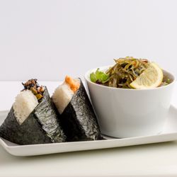 Onigilly - San Francisco - Wakame Salad Set. Choose 2 Onigilly w/ delicious & nutritious Wakame salad.