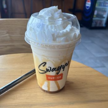 Swagyu Burger - salted caramel milkshake - Burgers Near Me - Newport Beach, California