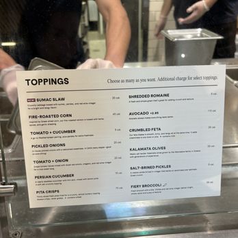 CAVA - Toppings menu - Mediterranean Near Me - Irvine, California CAVA - Toppings menu - Mediterranean Near Me - Irvine, California