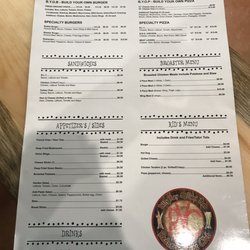 Billy Ray & Dani Lee’s Redneck Yacht Club - Menu