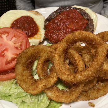 Old Westbury Diner - Pizza Burger with Onion Rings - Diners Near Me - Old Westbury, New York Old Westbury Diner - Pizza Burger with Onion Rings - Diners Near Me - Old Westbury, New York