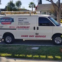 Save A Lot Water Heaters - Always out and about helping our customers!!