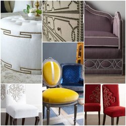 Upholstery Art - Decorative nailhead designs can be added to upgrade your existing furniture.