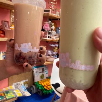Owwhoo Cafe - Cococado and strawberry milk teas. - Bubble Tea Near Me - Los Angeles, California