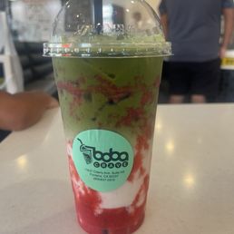 Love this! So refreshing. Perfect mix of matcha and strawberry. 100% recommend this place. Love this! So refreshing. Perfect mix of matcha and strawberry. 100% recommend this place.