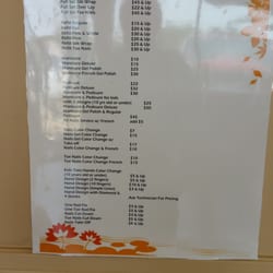 Vivi Nails - Price list. They do waxing services too.